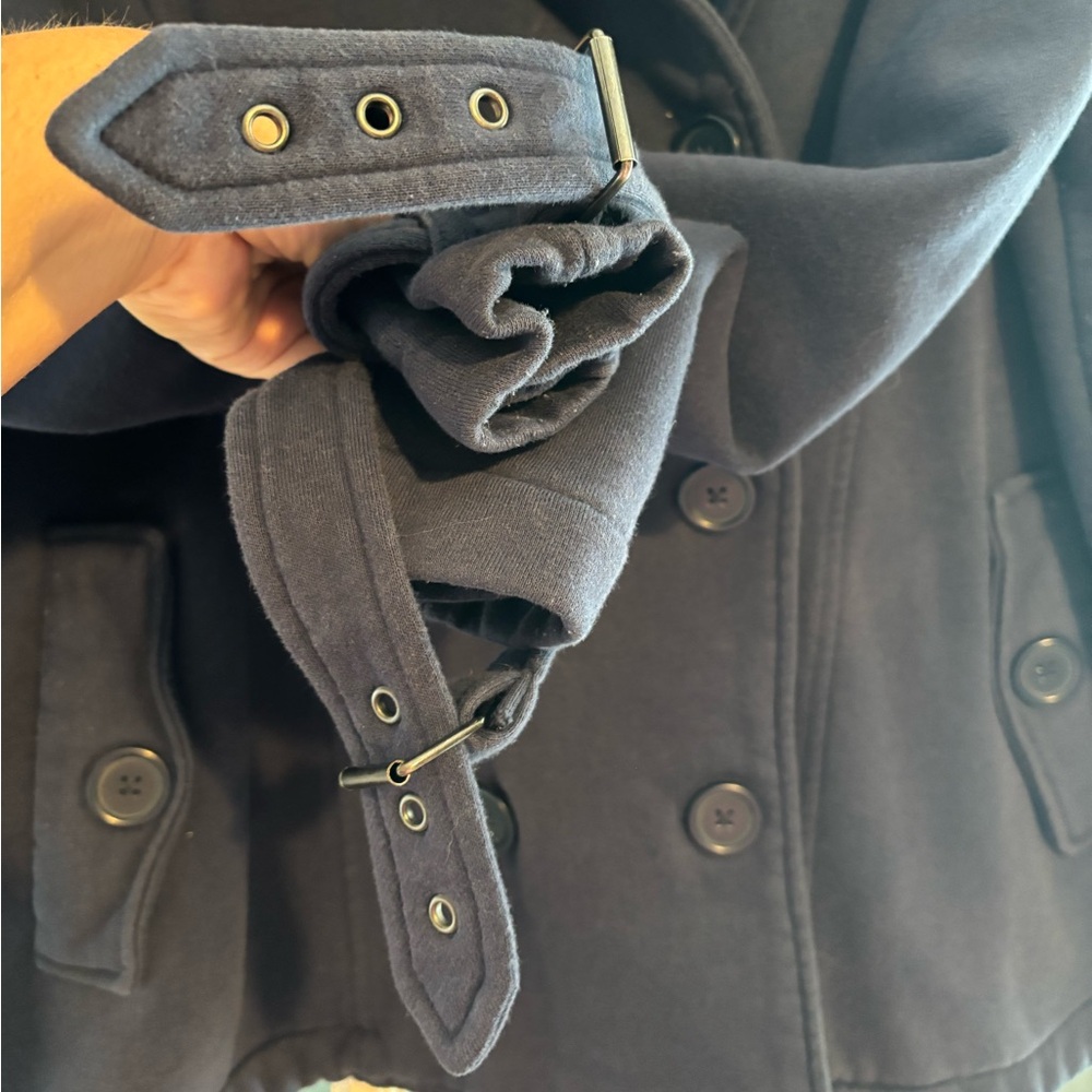 Torrid Dark Blue Double-Breasted Pea Coat - Picture 6 of 7